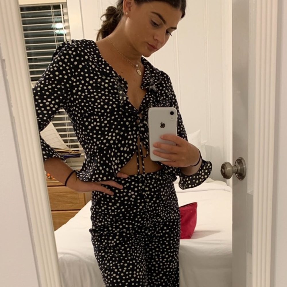 Polka dot crop top!